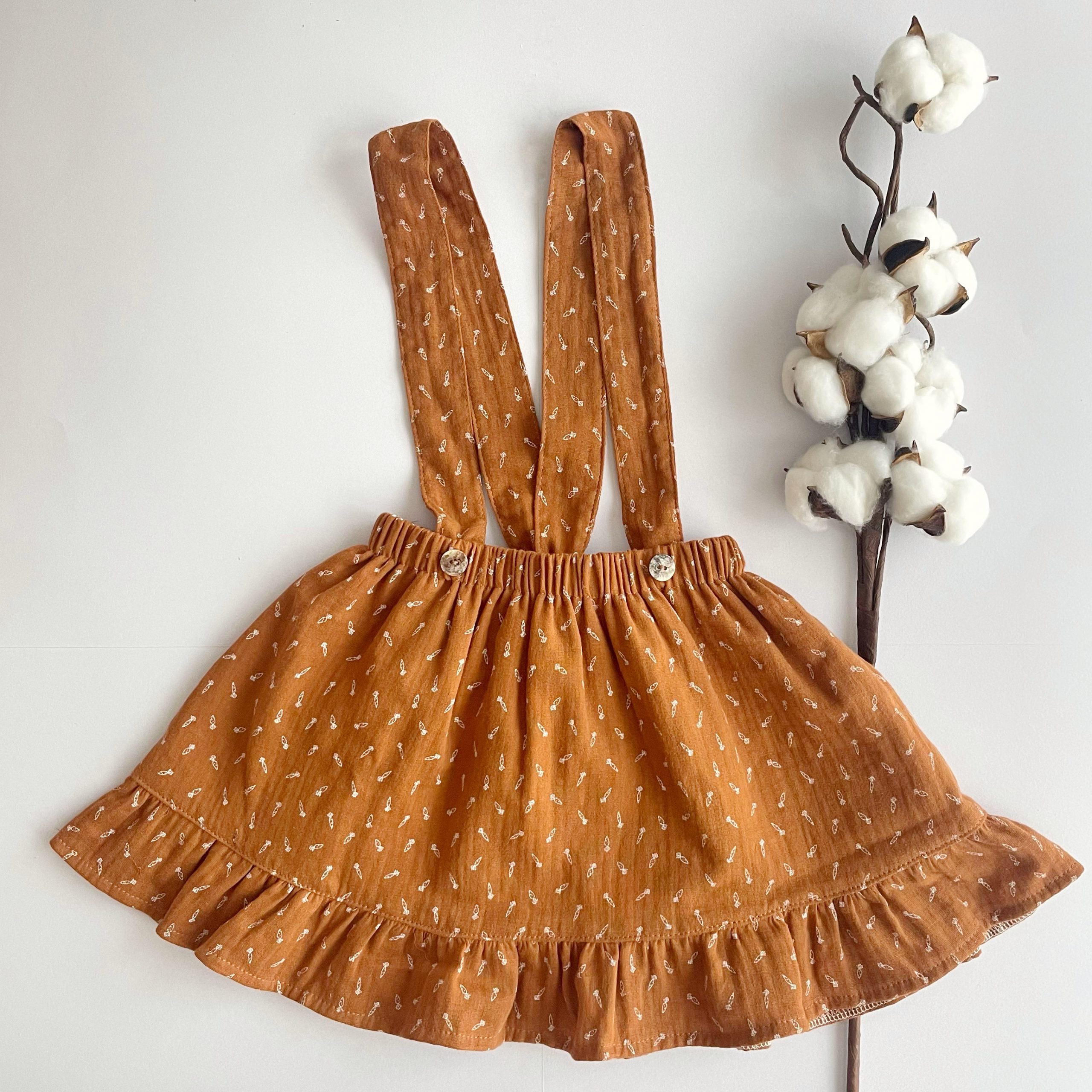 Falda MARCELINA carrot brown