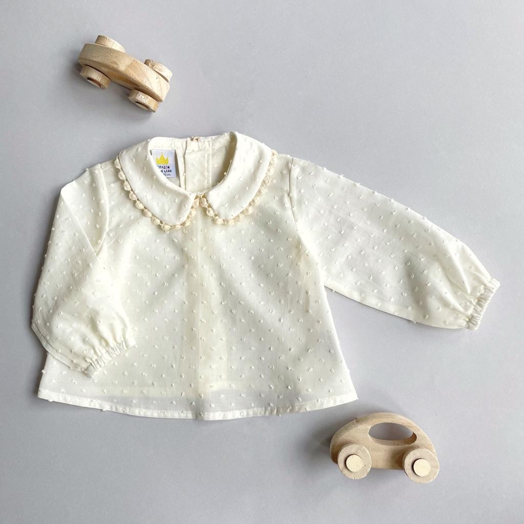 Camisa plumeti lentejitas Blusas y camisas Coraz n de le n KIDS