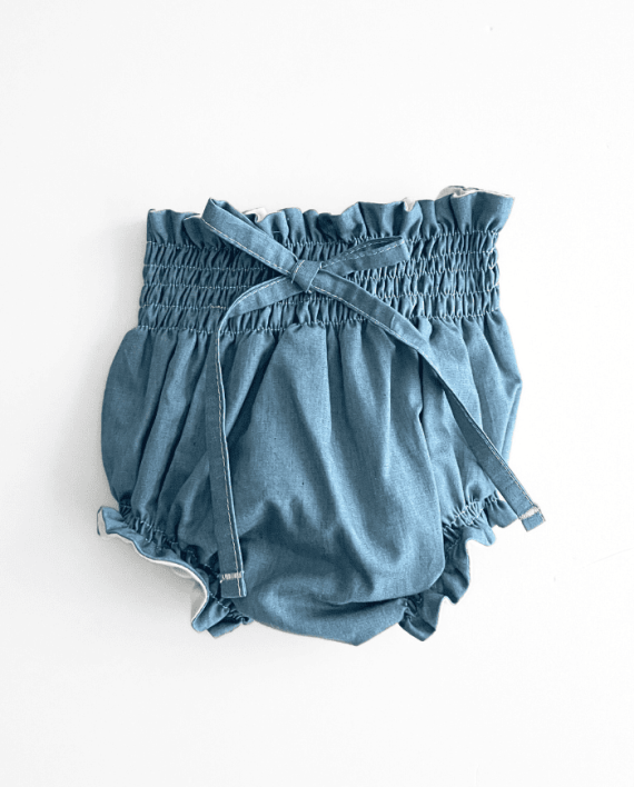 Culotte engomado denim