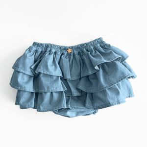 Culotte volantes denim
