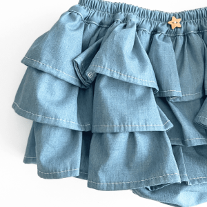 Culotte volantes denim - Imagen 2