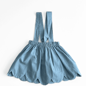 Falda ondas denim