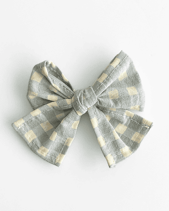 Pinza lazada con clip vichy lago