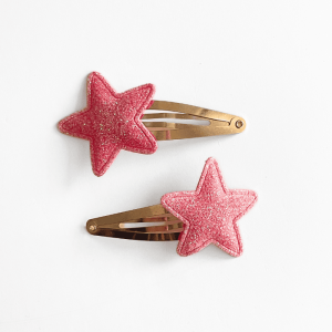 Pack estrellas glitter rosa