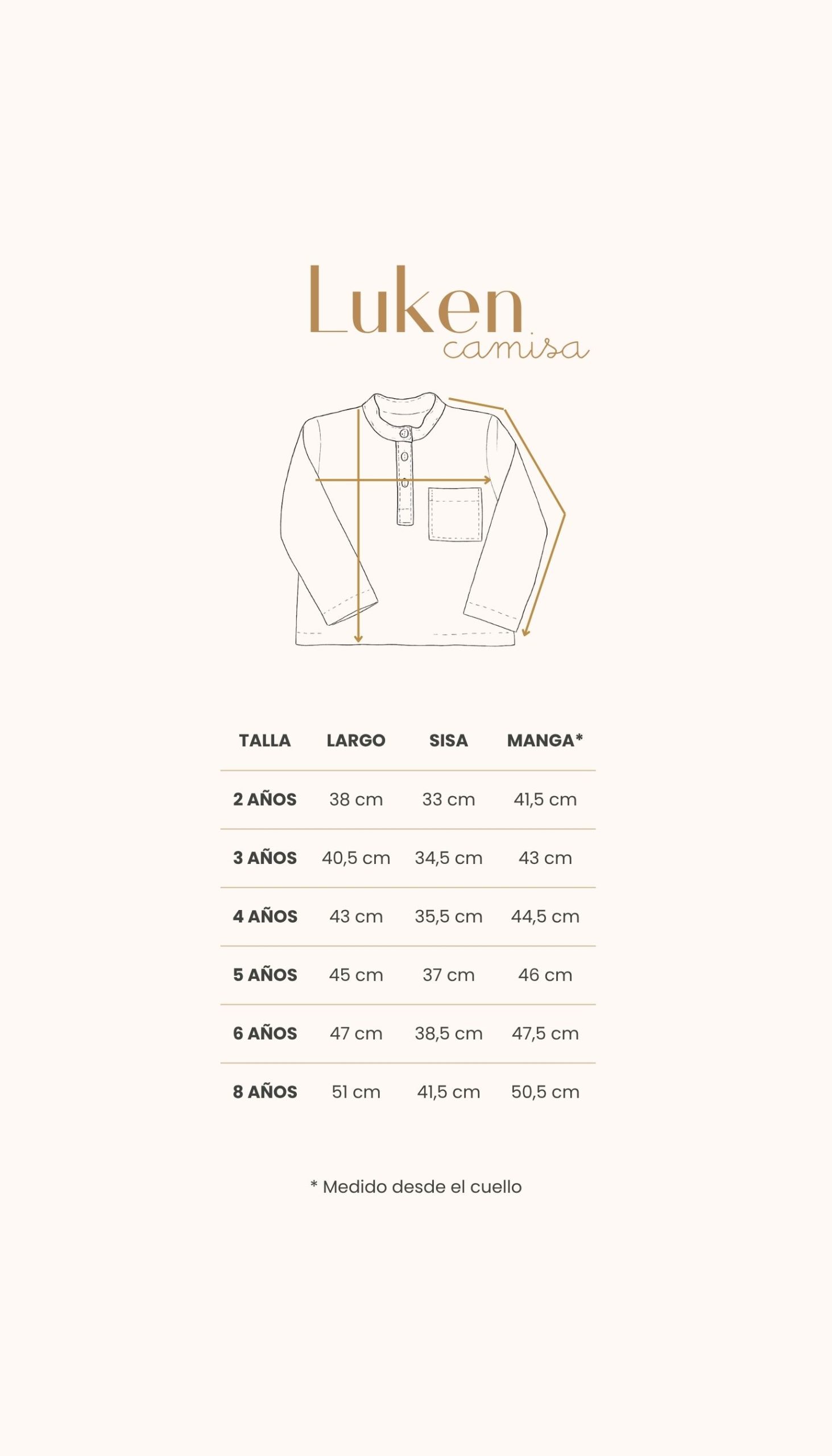 Camisa manga larga vichy naranja flúor - Imagen 4