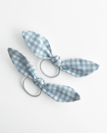 Pack mini coleteros vichy azul bebé