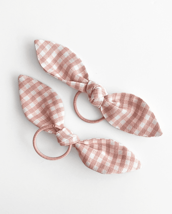 Pack mini coleteros vichy rosa empolvado