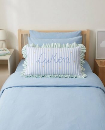 funda-cojin-personalizado-artesanal Funda cojín personalizada de niño para cama