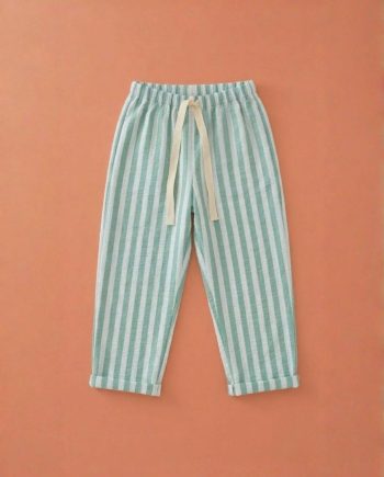 Pantalón largo rayas verdes unisex
