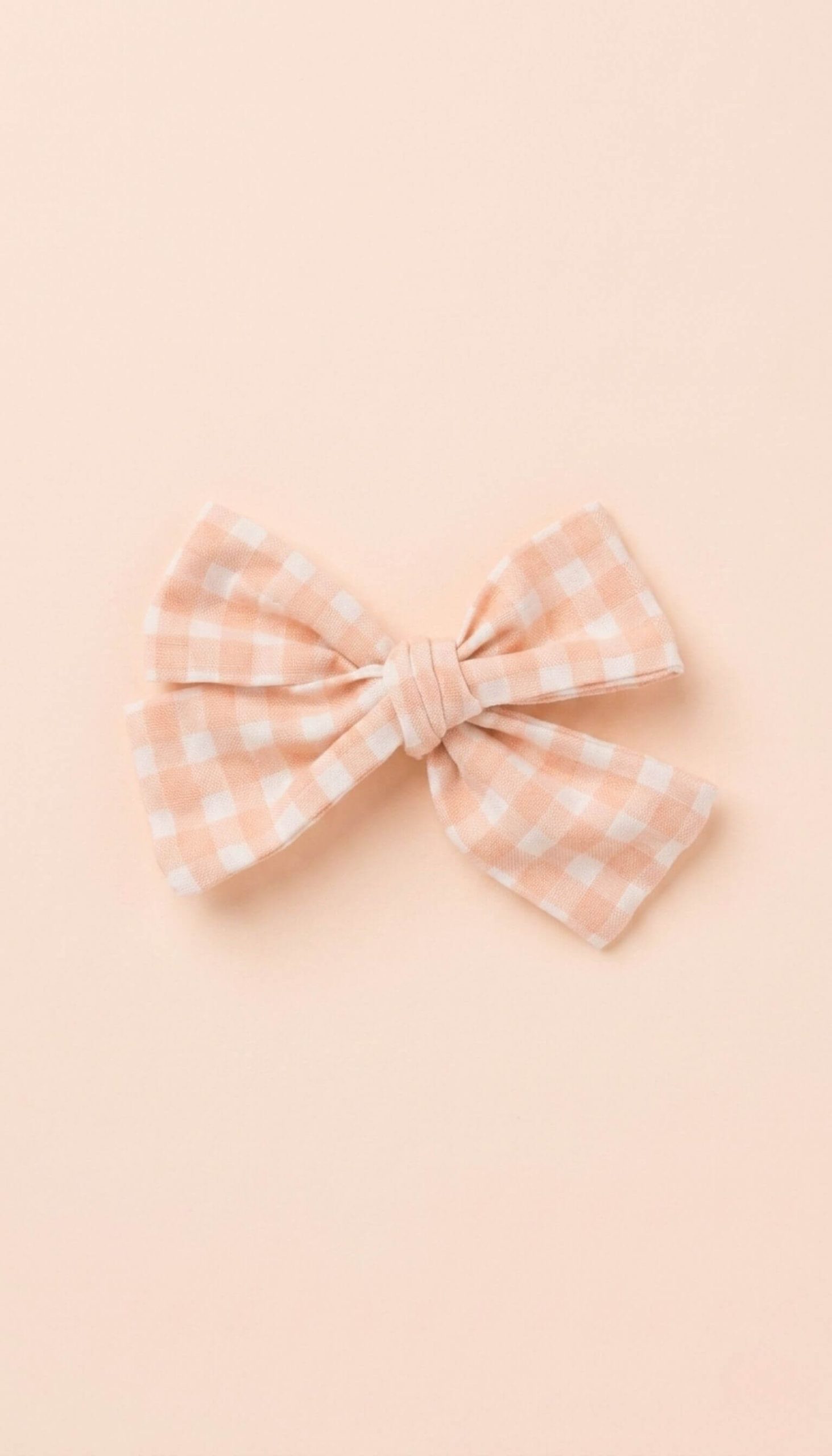 Pinza lazada con pico de pato VICHY MELOCOTÓN